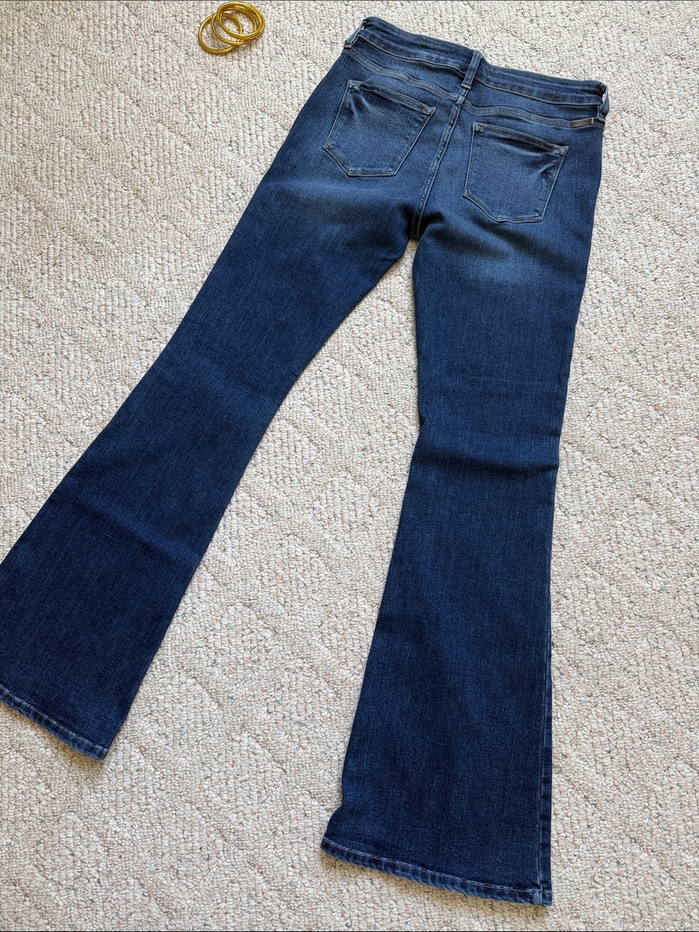 KanCan Dark Blue Flare Jeans - Picture 3 of 4